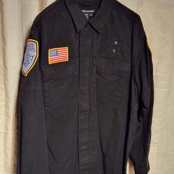 🛡️ 5.11 Tactical Series Black Security Shirt/Jacket XL - Picture 2 of 6